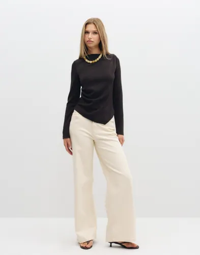 VERO MODA Vmmille Ls Boatneck Short Top Jrs N toppar dam – bild 2