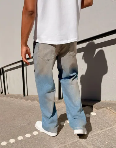 Que Sera Sera Luke Loose denim Loose fit jeans Blå