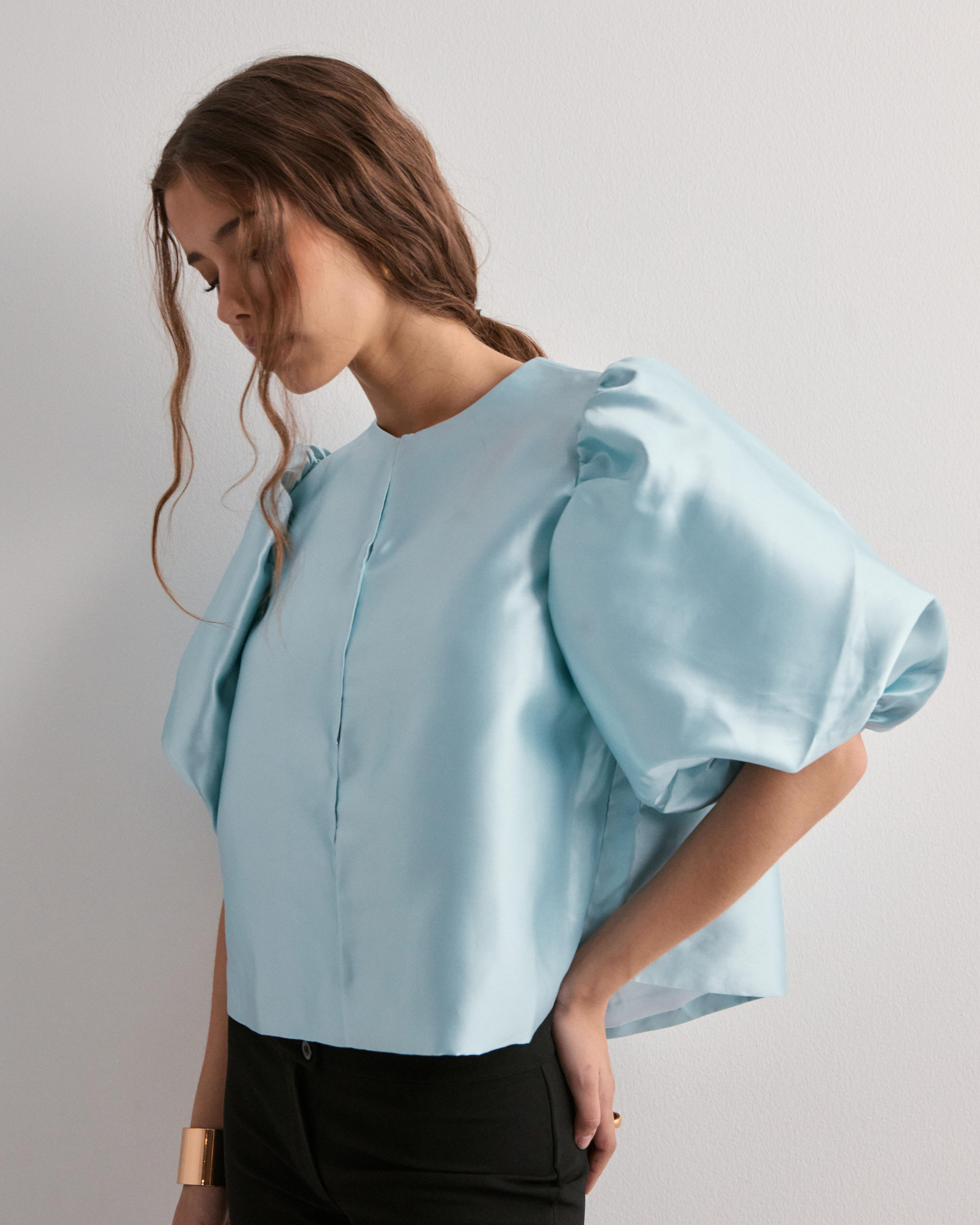 apolina◇Malena Blouse◇3-5y Buy Malina Cleo pouf sleeve blouse - Ice Blue | Nelly.com