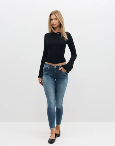 ONLY Onlblush Mid Sk Ank Rw Dnm DOT622 N skinny jeans dam – bild 2