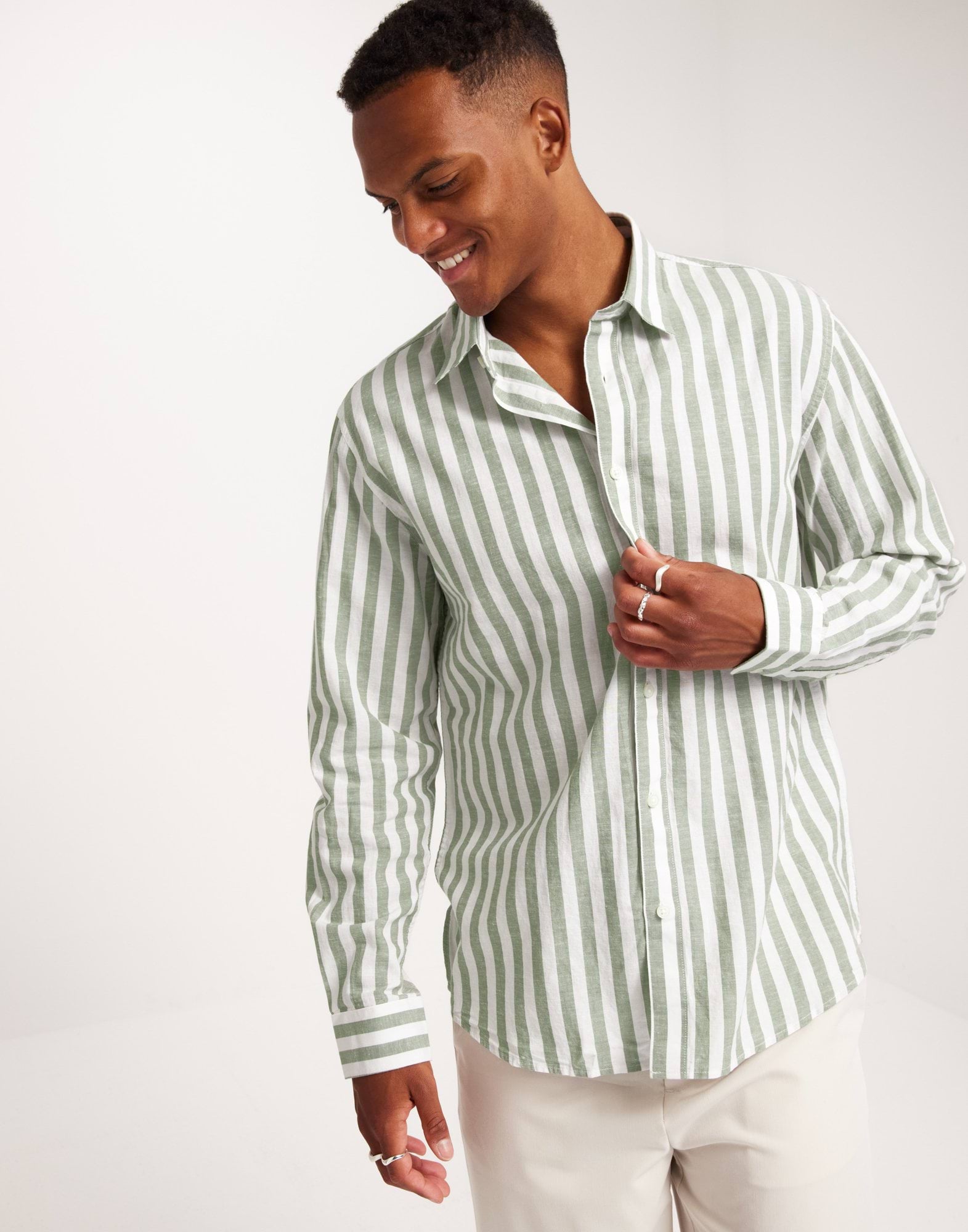 SLHREGNEW-LINEN SHIRT LS CLASSIC