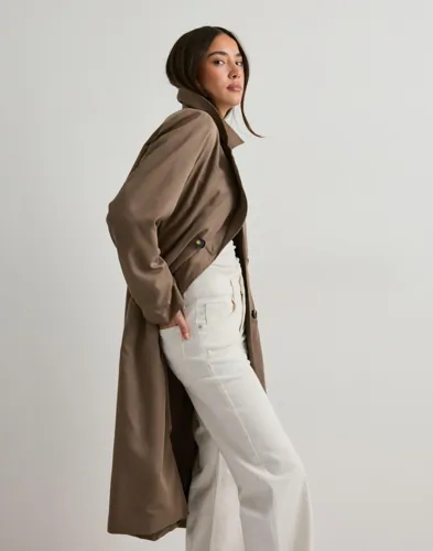 Pieces - Brun - Pcscarlett Ls Trenchcoat Noos
