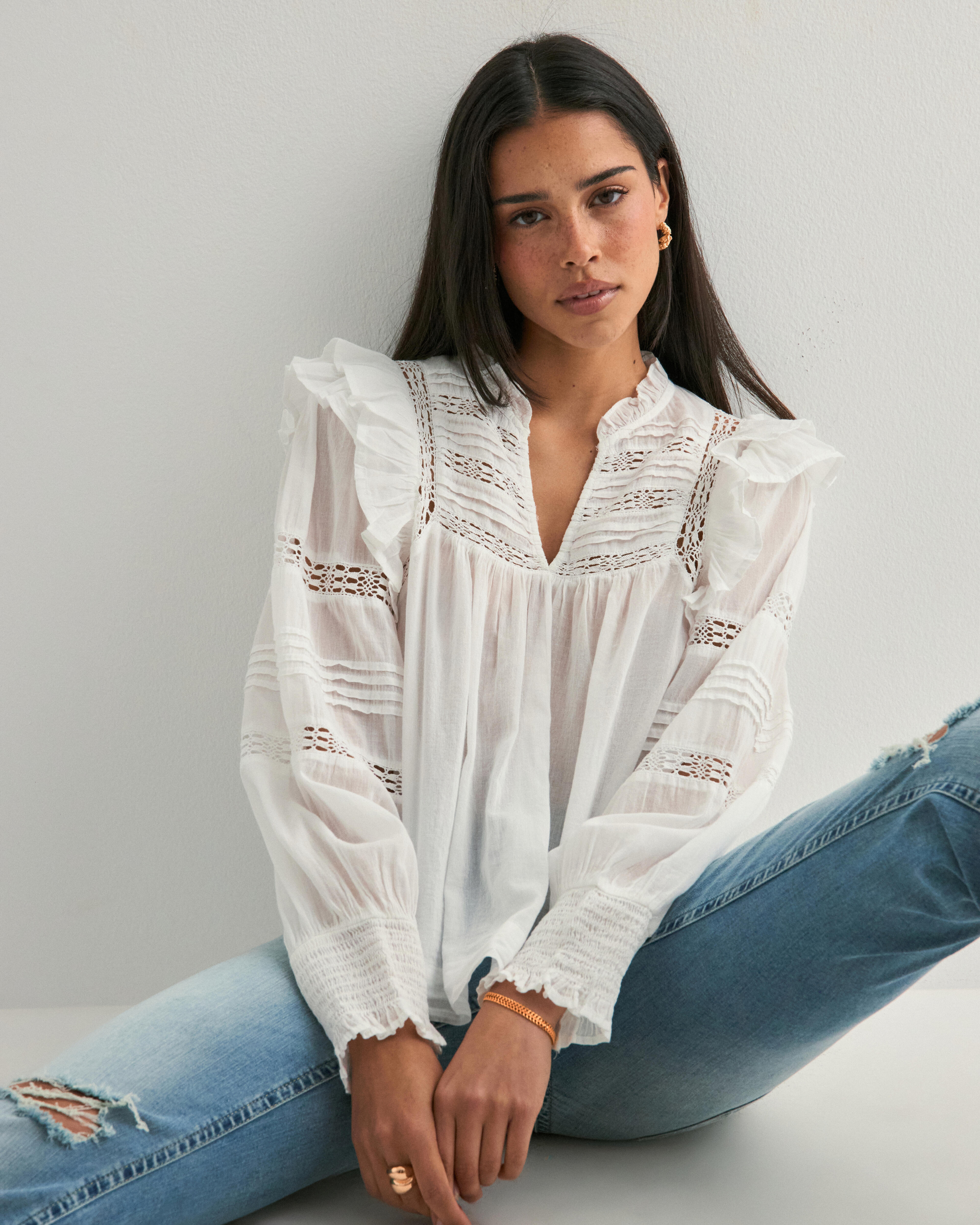 Buy Neo Noir Mauri S Voile Blouse - White | Nelly.com Buy Neo Noir Mauri S Voile Blouse - White | Nelly.com