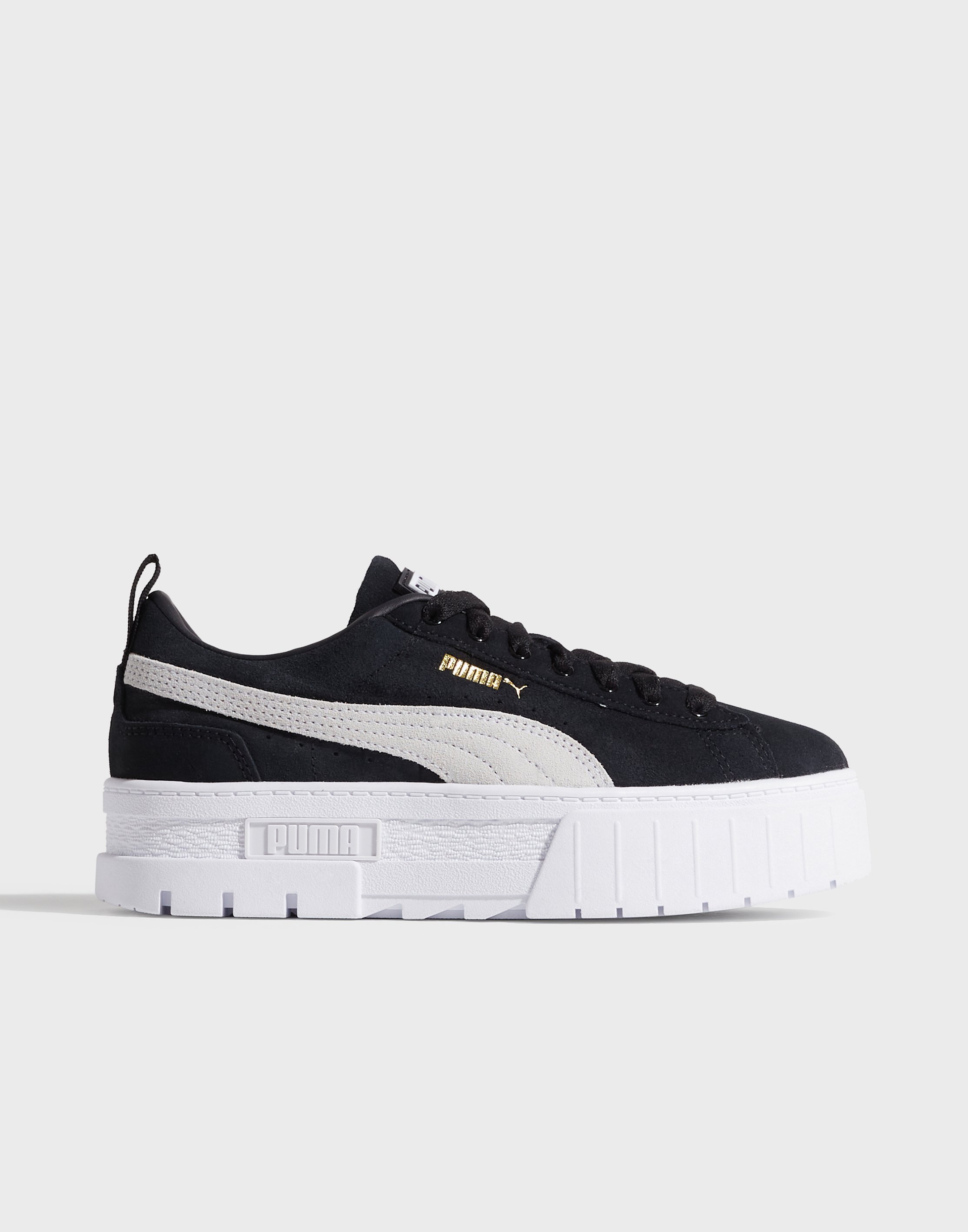 Puma platform white and black best sale