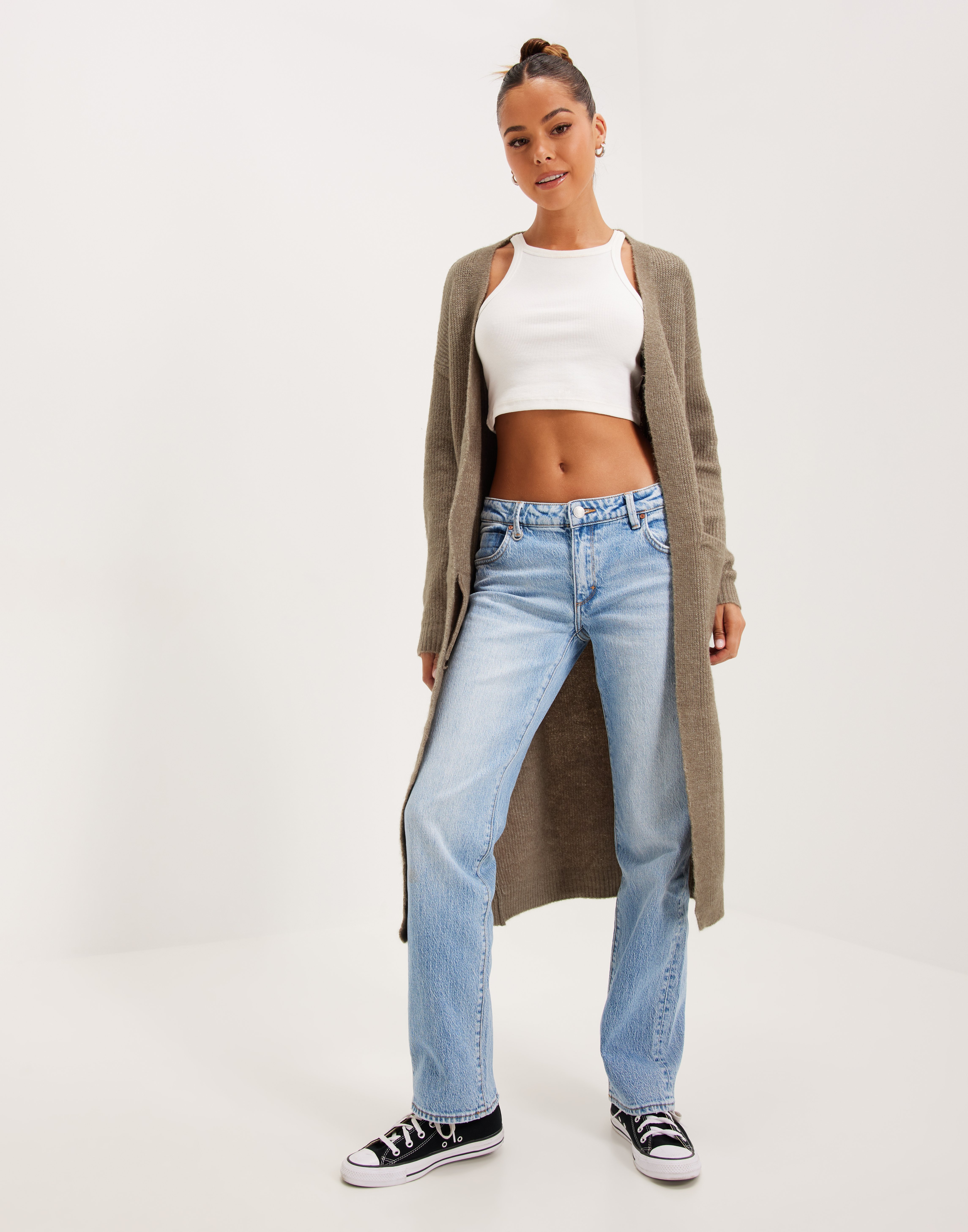 Pieces - Pcida Ls O-Neck Knit Cardigan - 4805040 French Vanilla