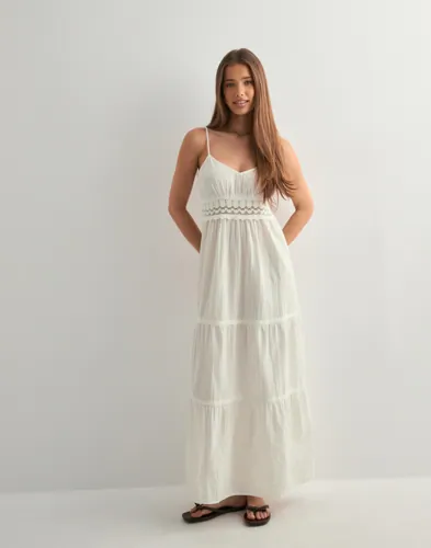 Vero Moda - Hvid - Vmquincy Sl Long Dress Wvn Ga