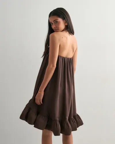Mikala Strapless Ruffled Mini Dress 3