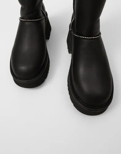 UGG W New Heights Cuff teddy boots dam – bild 3