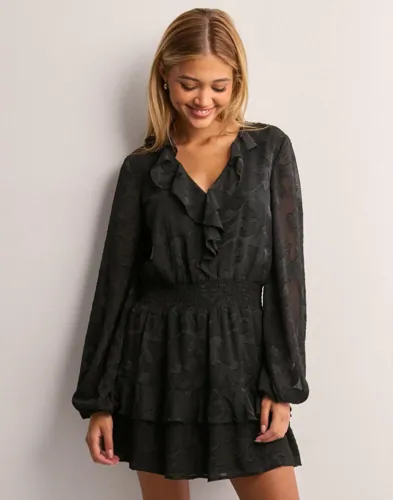 Nelly - Sort - Flounce Dress