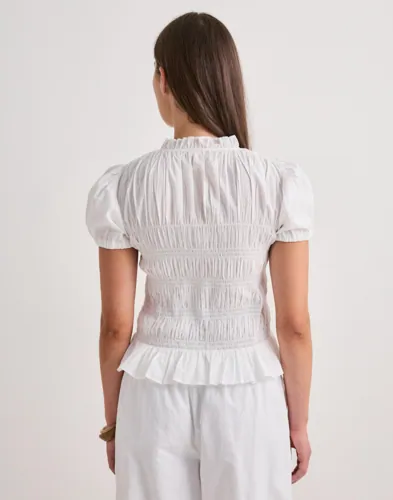 Nelly Puff Sleeve Smock Blouse blusar dam – bild 3