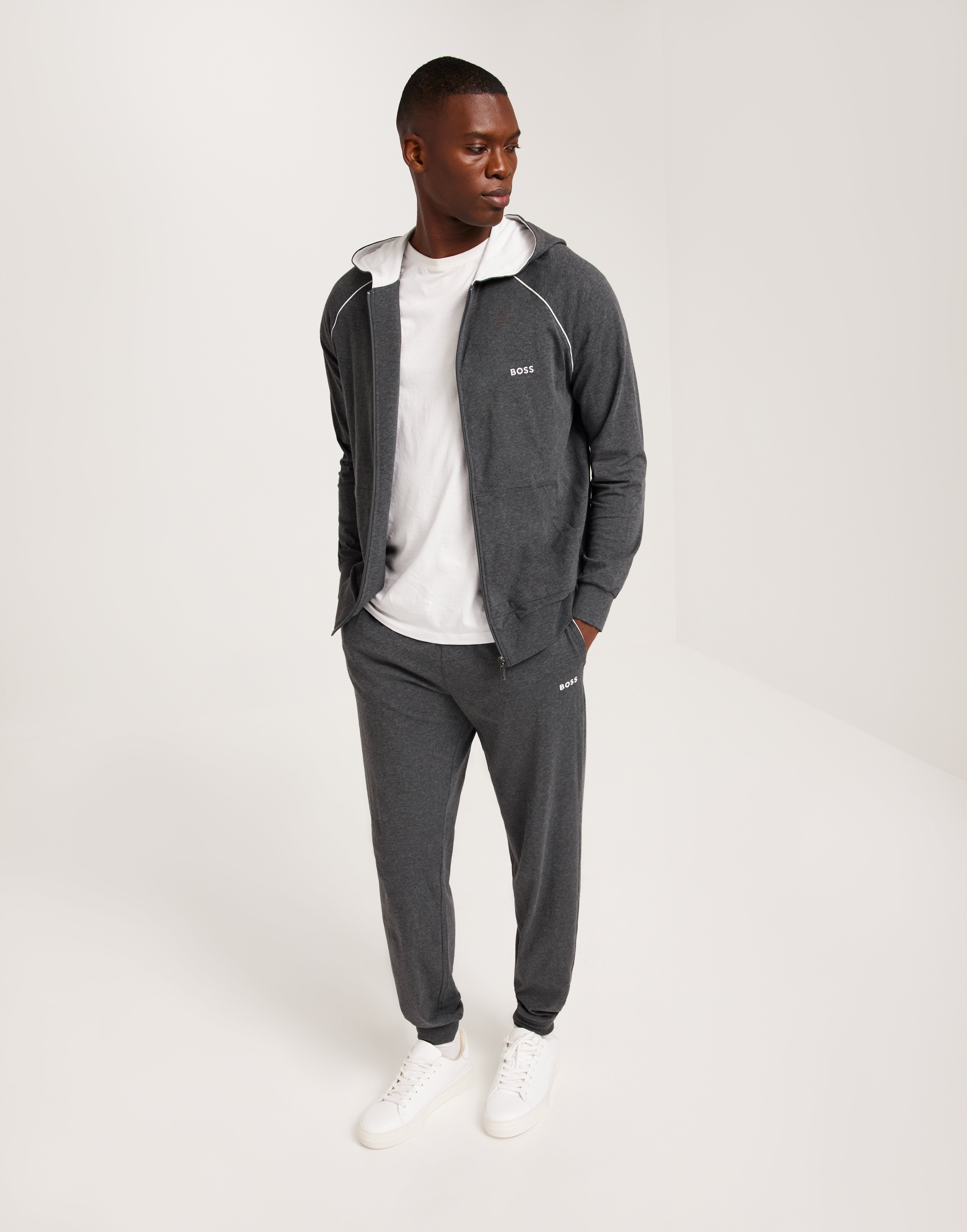 Sweat-shirt à Capuche BOSS Mix&Match Jacket Z - Coupe Regular, Poche Kangourou