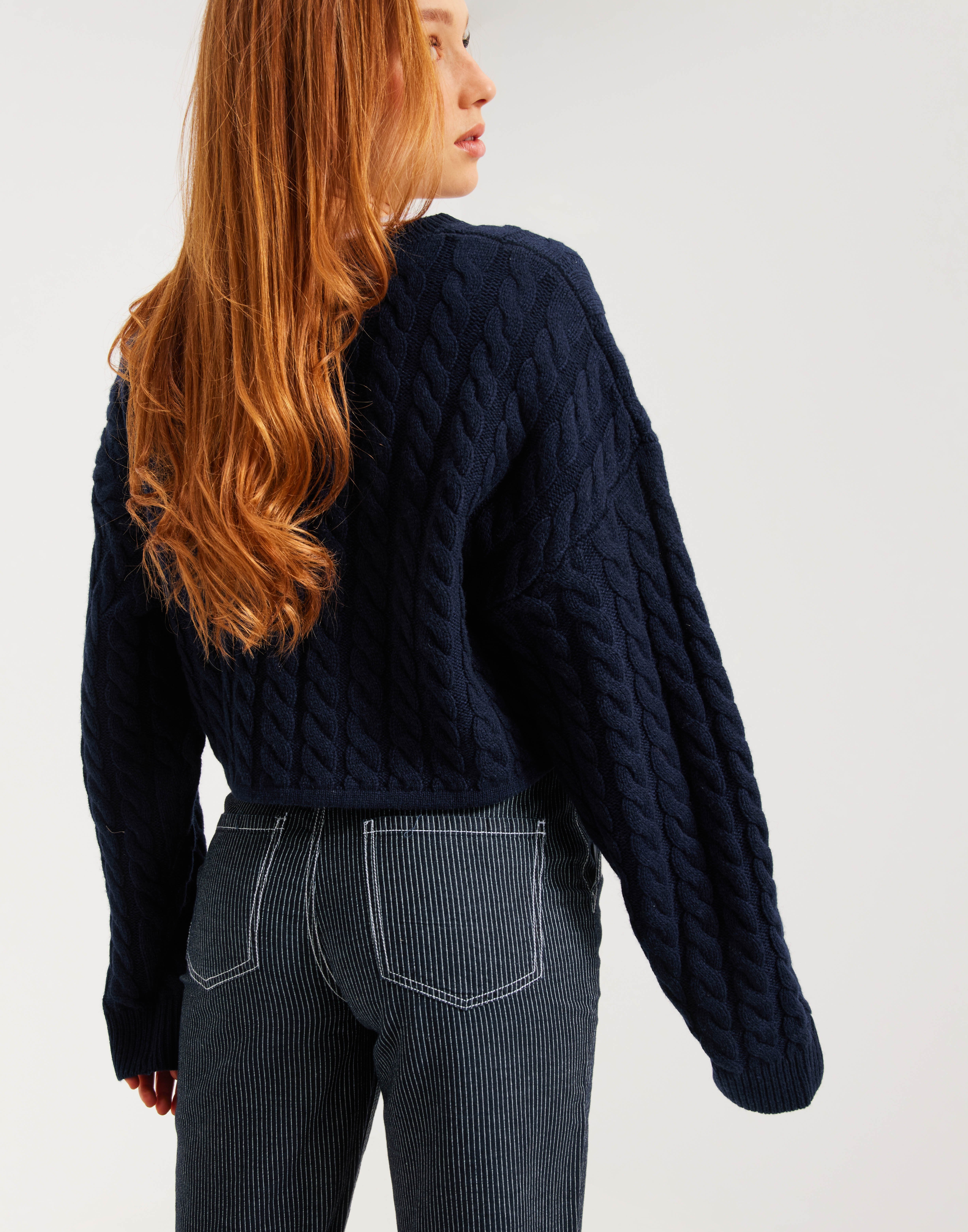Buy Levi's RAE CROPPED SWEATER - Blue | Nelly.com