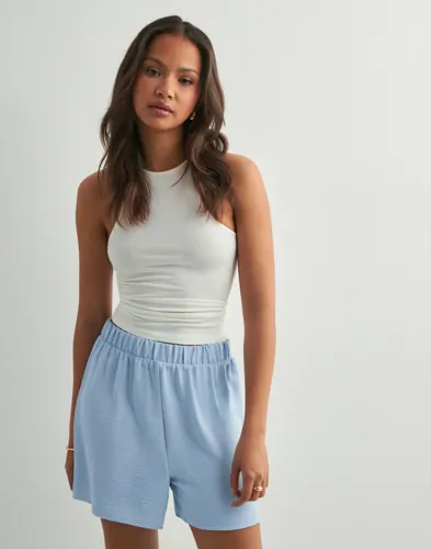 Pieces - Blå - Pcanna Hw Shorts Noos Wvn Bc