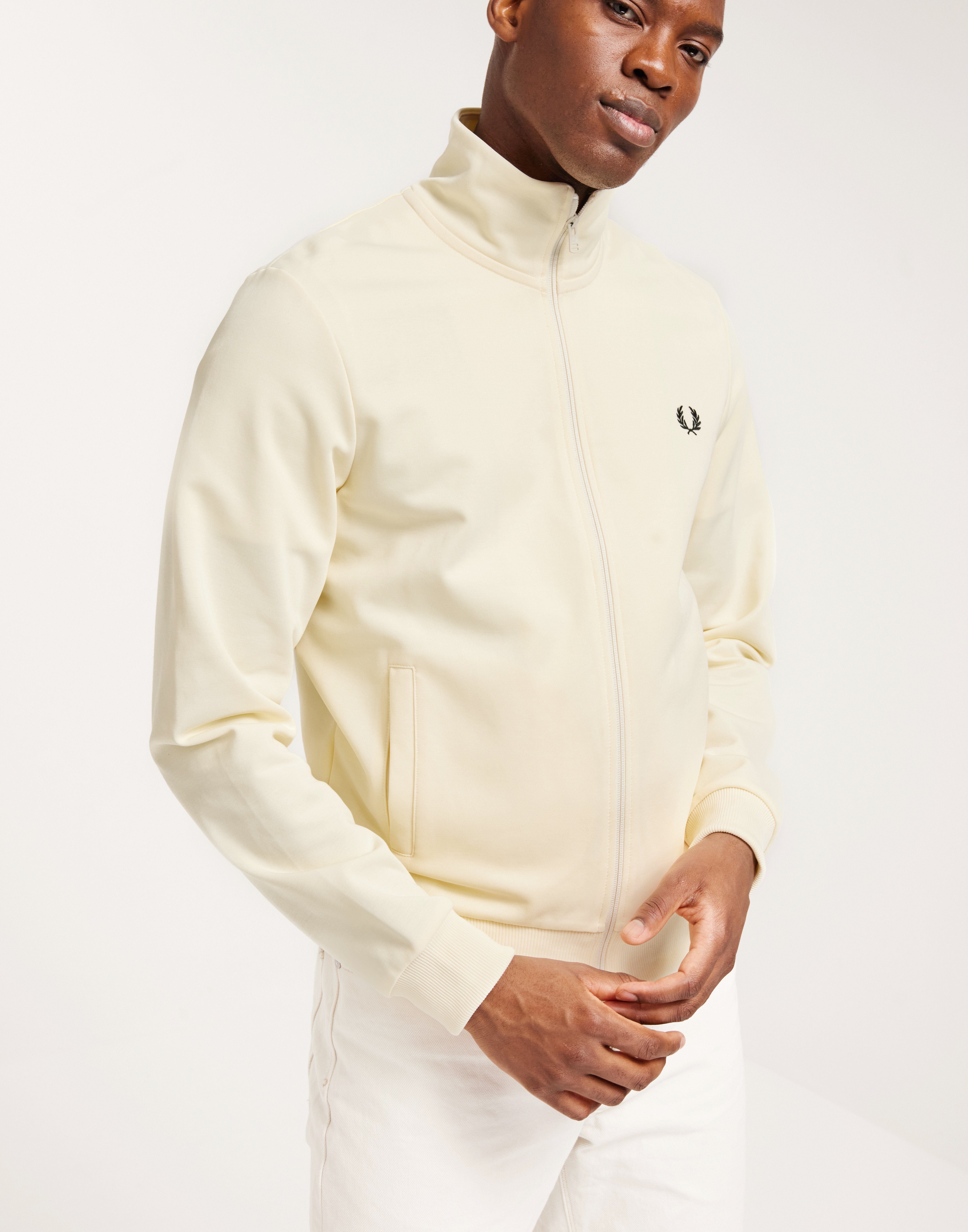 Fred Perry Pullover Track JKT Ecru xNavy