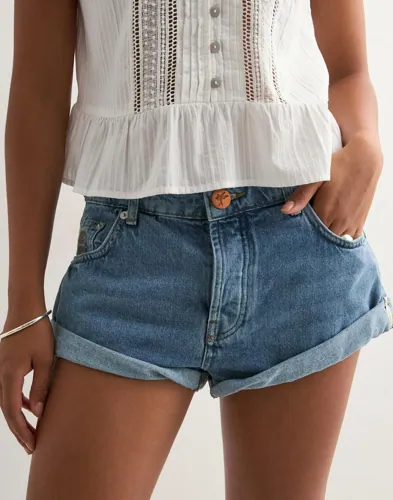 One Teaspoon Bandit Low Waist Denim Shorts dam – bild 2