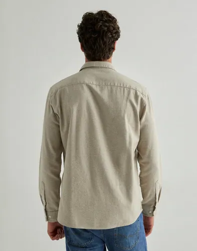 Selected Men Slhregnoah Brushed Twist Shirt Ls N Vardagsskjortor herr – bild 3