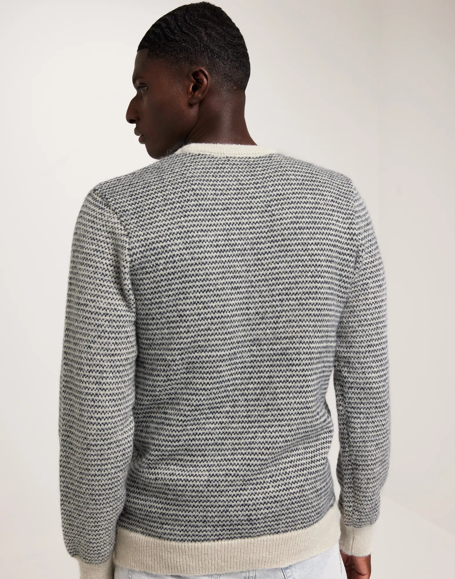 CFKarl jaquard crew neck knit