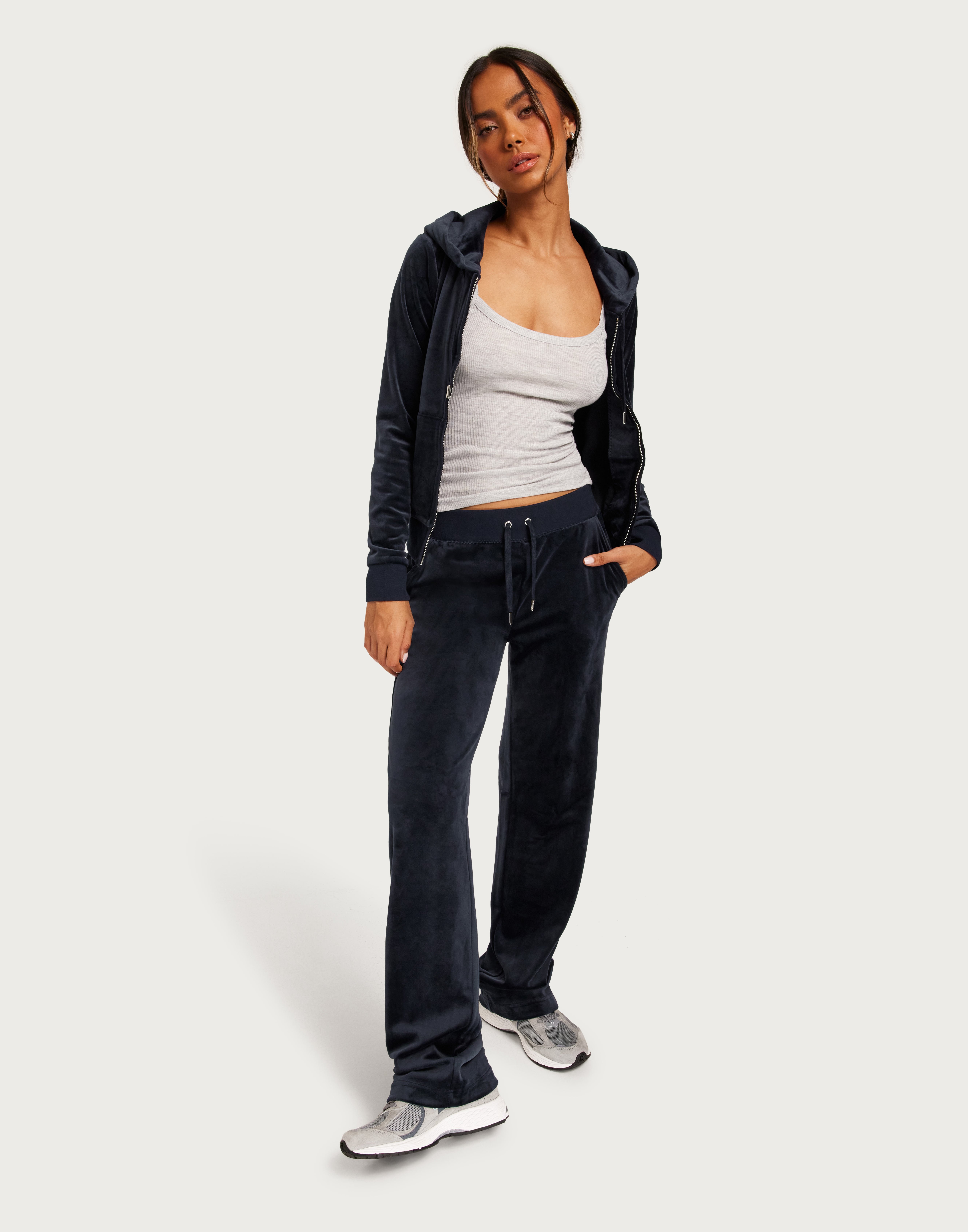 Del Ray Diamante Track Pant Bitter Chocolate