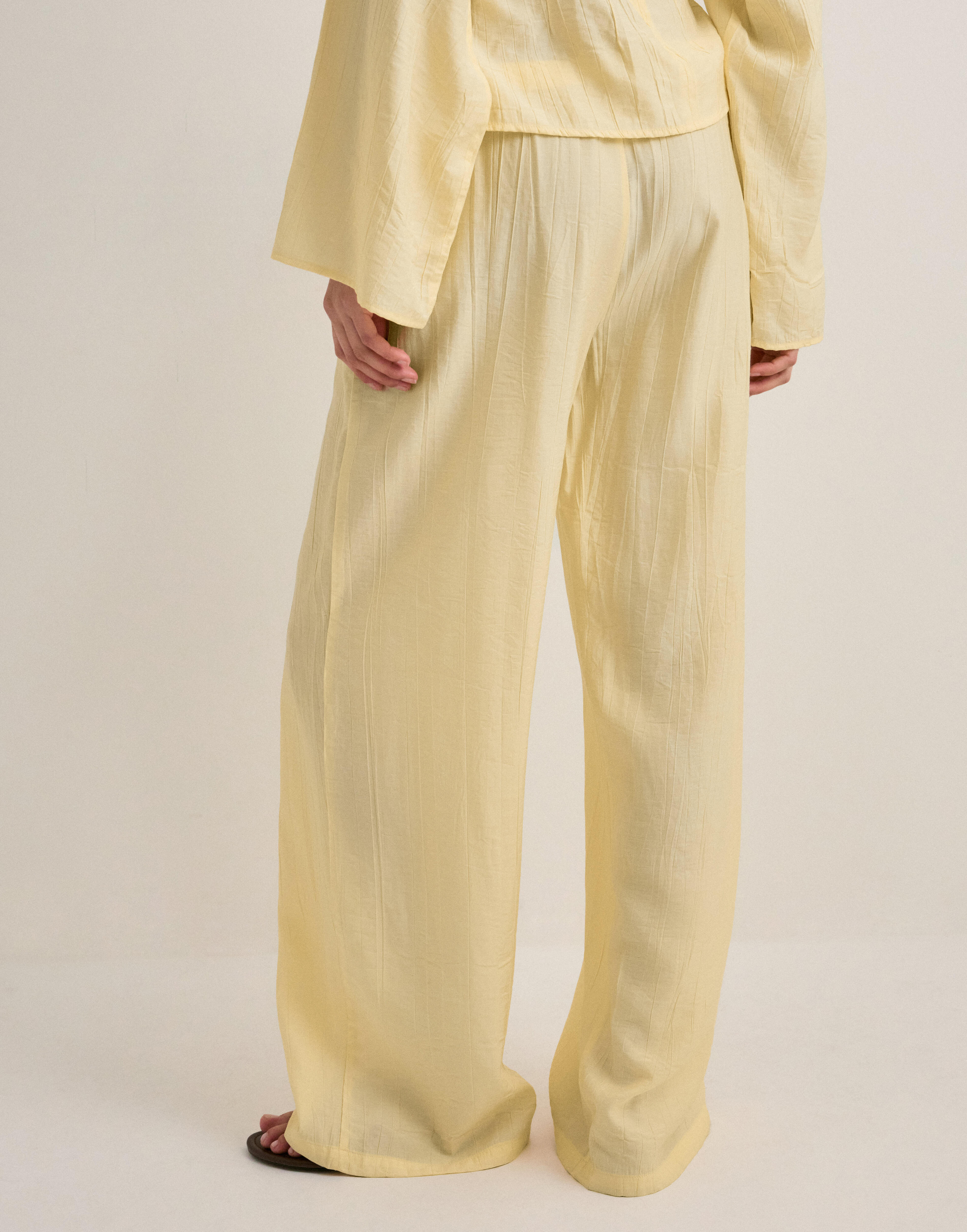 Pull On Crinkled Pants