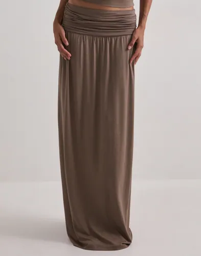 Nelly Low Waist Flowy Maxi Skirt maxikjolar dam – bild 3