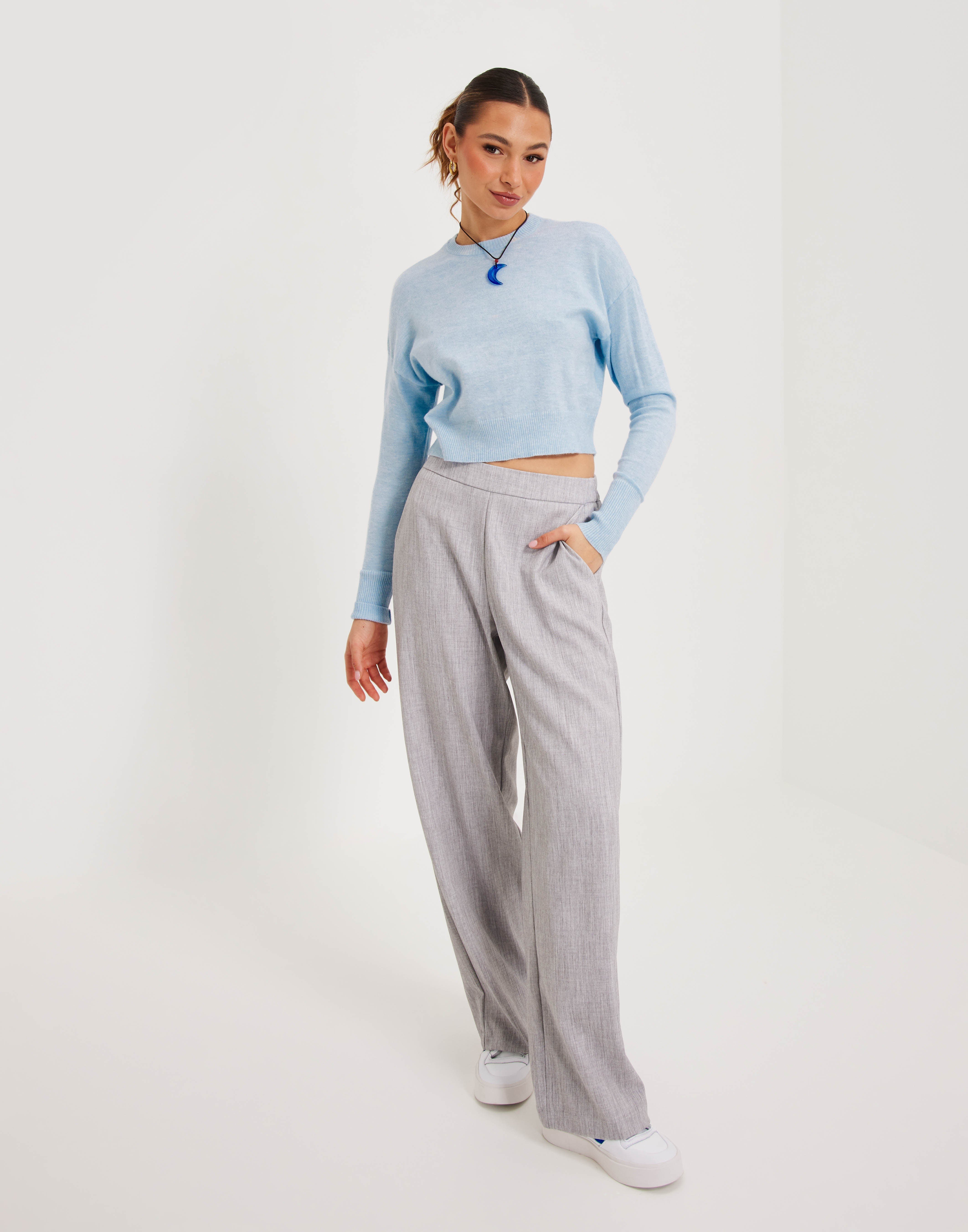 Onlibi Ls O Neck Frill Cardi Whitecap Gray Detail Dtm Butto main image 1