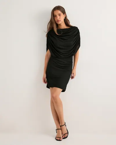 NEO NOIR Mottuna Drapy Mesh Dress festklänningar dam – bild 3