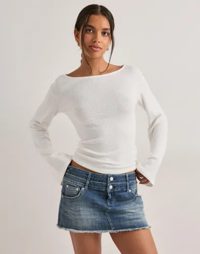 Nelly Mini Double Waist Jeans Skirt dam – bild 2