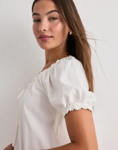 ONLY Onlgoa Ss Linen Short Dress Cc Pnt sommarklänningar dam – bild 2