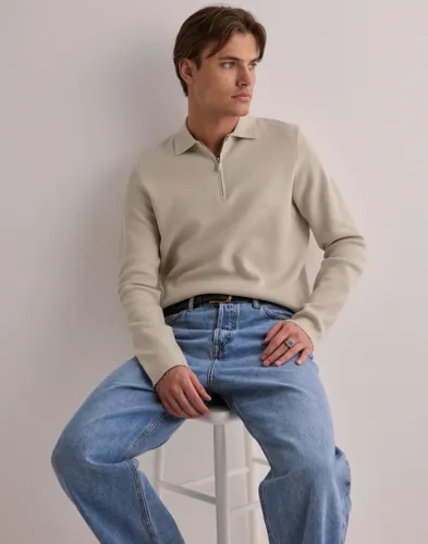 ONLY & SONS Onscooper Reg Ls 12 Half Zip Polo N Långärmad piké pikéer herr – bild 2