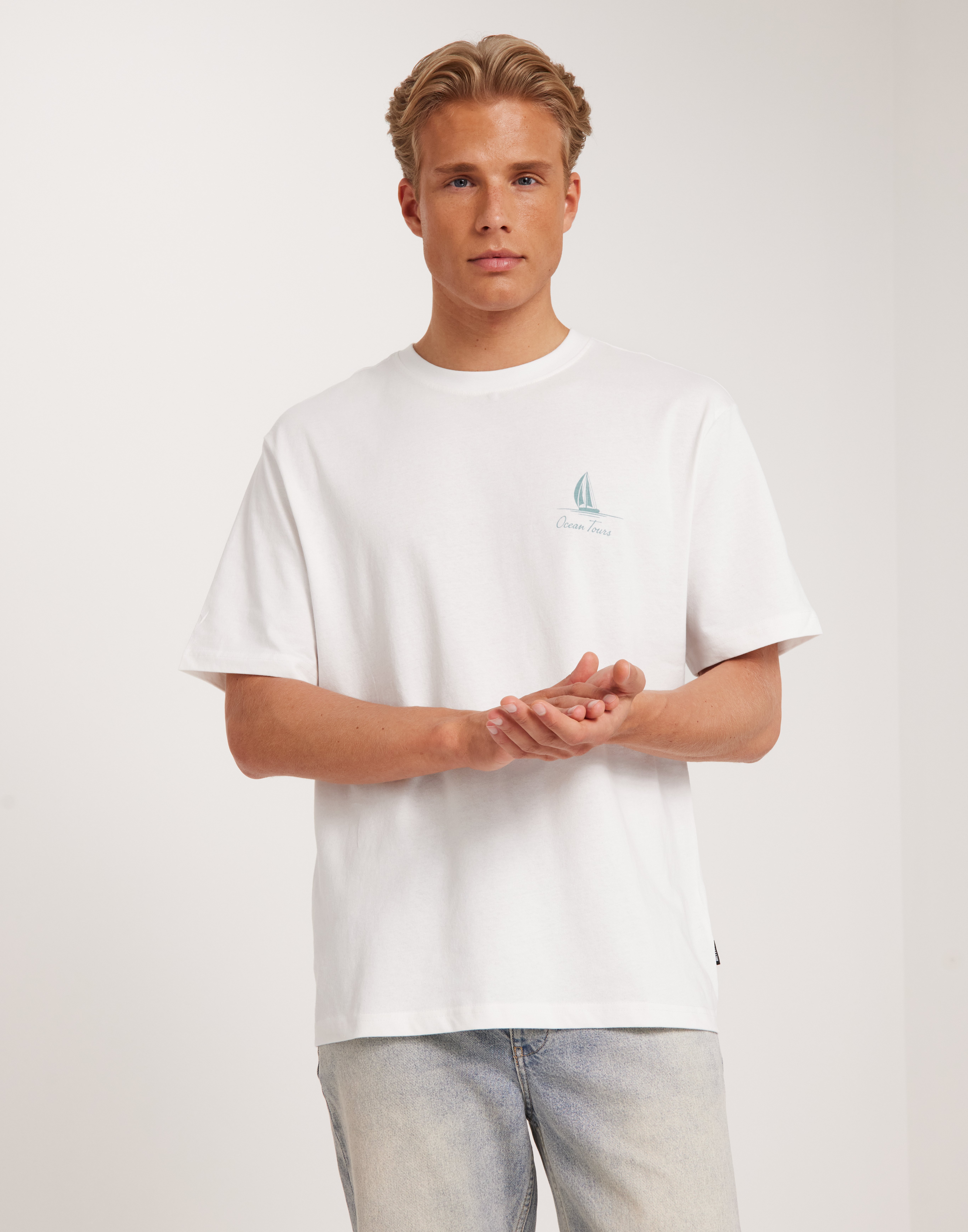 Buy Only & Sons ONSMILO RLX COAST SS TEE - Bright White Portofino