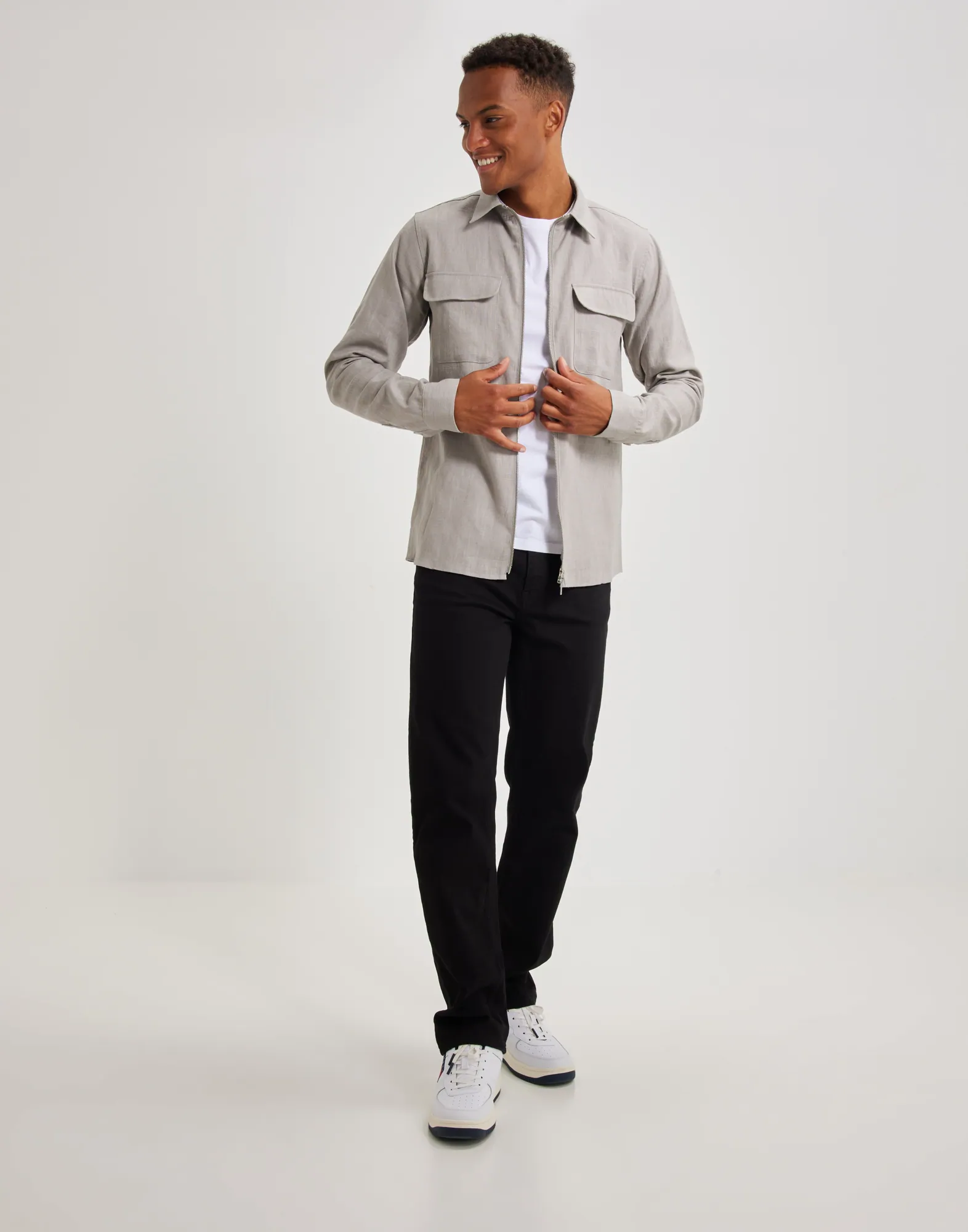 Quincy linen overshirt