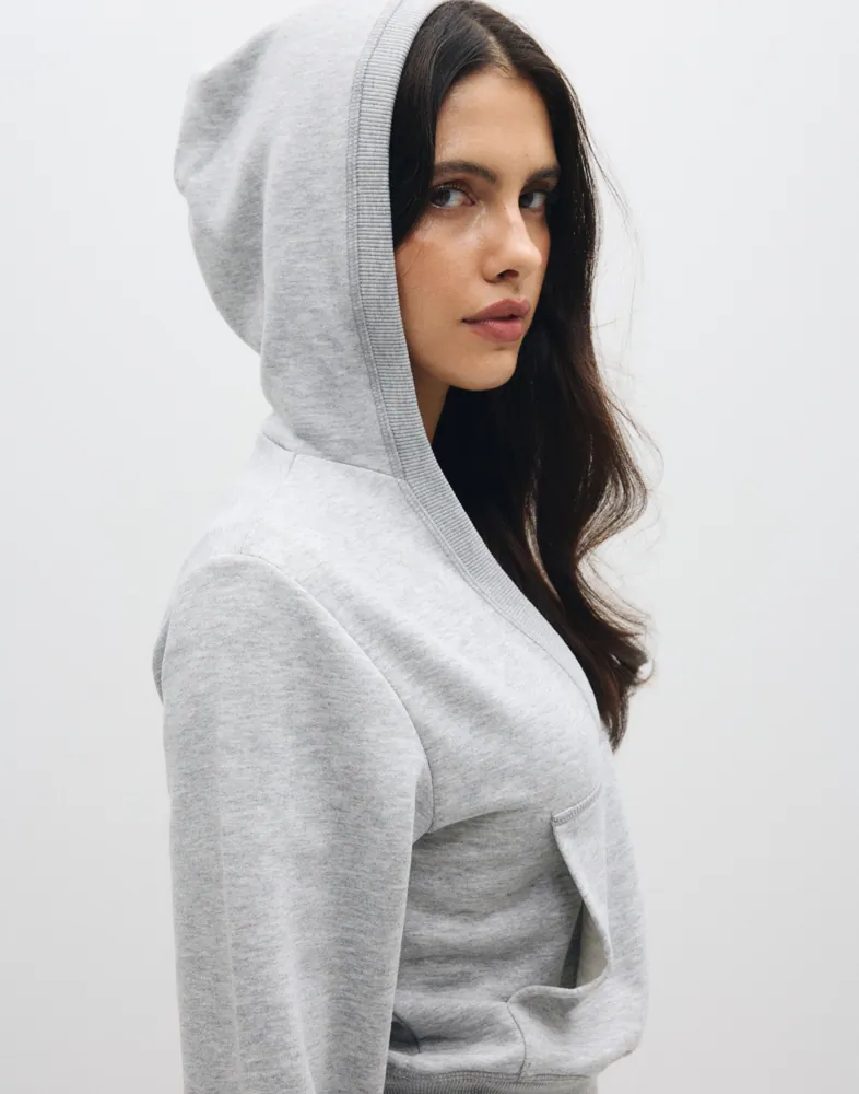 V Neck Hoodie