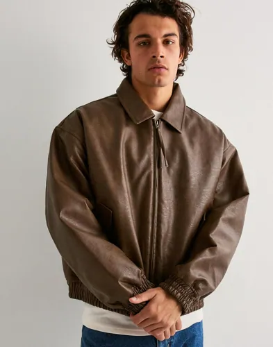 Woodbird Bao Bomber Jacket Skinnjackor Brun