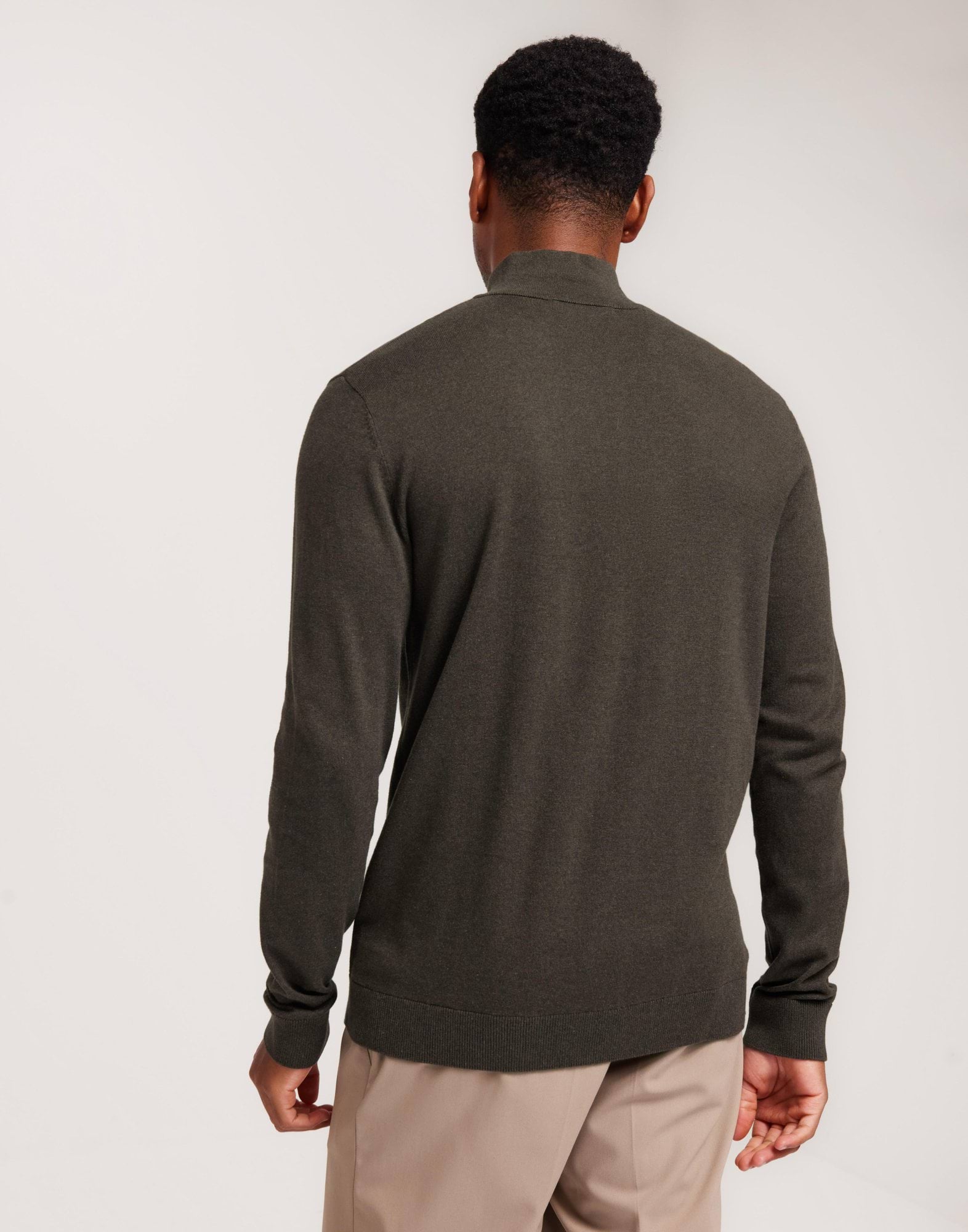 SLHBERG HALF ZIP CARDIGAN NOOS