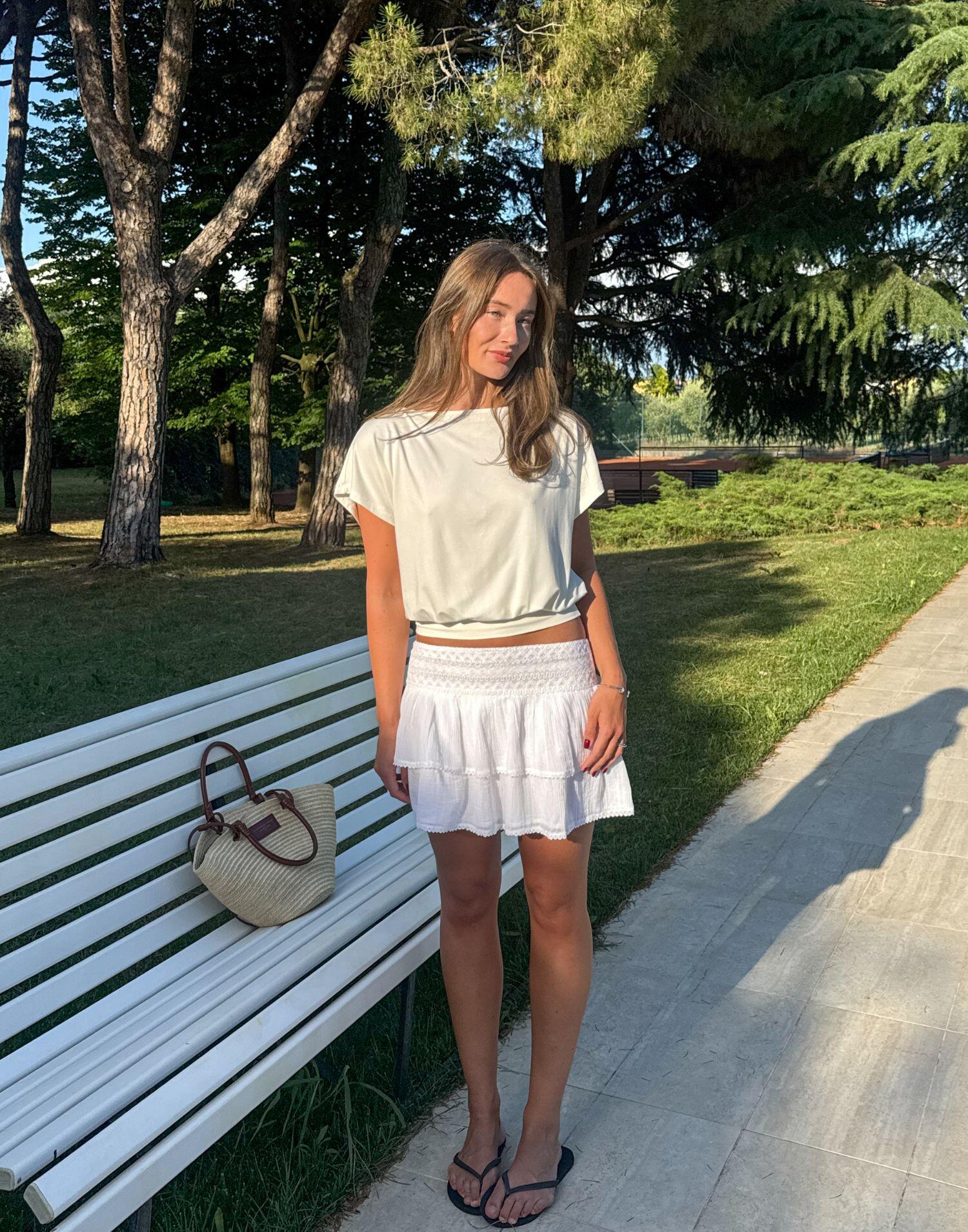 Buy Nelly Sweet Detail Skirt - White | Nelly.com