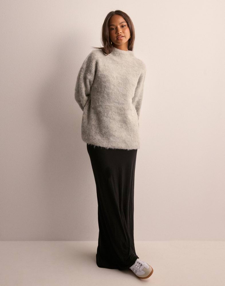 Maglione Donna PIECES Pcnell LS High Neck Knit Noos – Collo Alto – Maglia Morbida