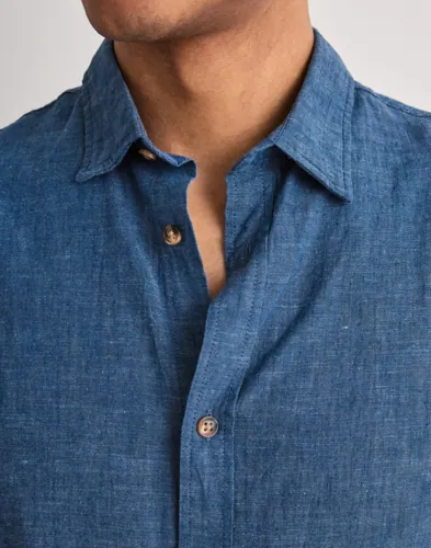 JACK & JONES Jjesummer Linen Blend Shirt L/S Sn Linneskjortor herr – bild 4