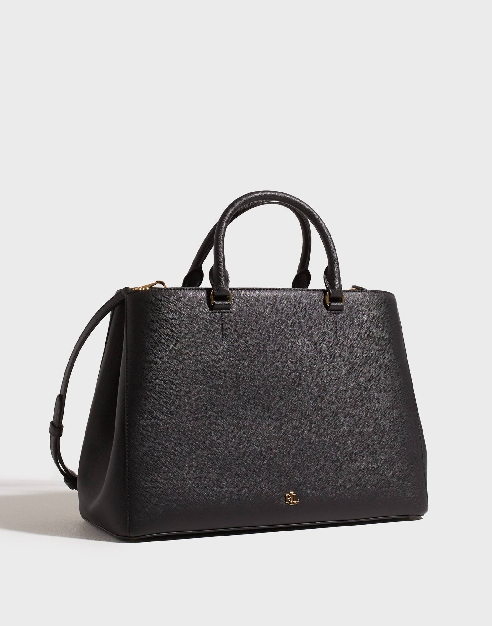 Buy Lauren Ralph Lauren HANNA 37-SATCHEL-LARGE - Black | Nelly.com 