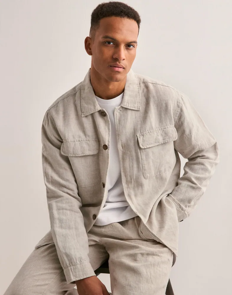 Slh-Leroy Sun Overshirt Ls Noos Overshirts