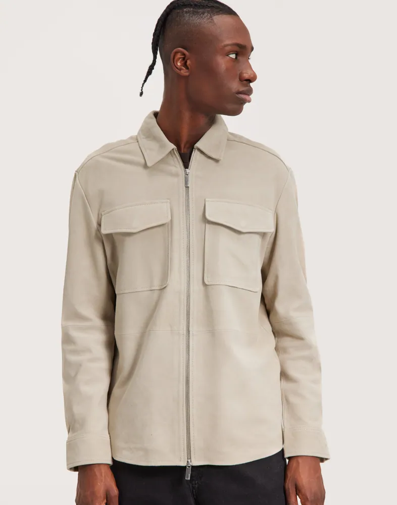 SLHFORAN SUEDE OVERSHIRT W