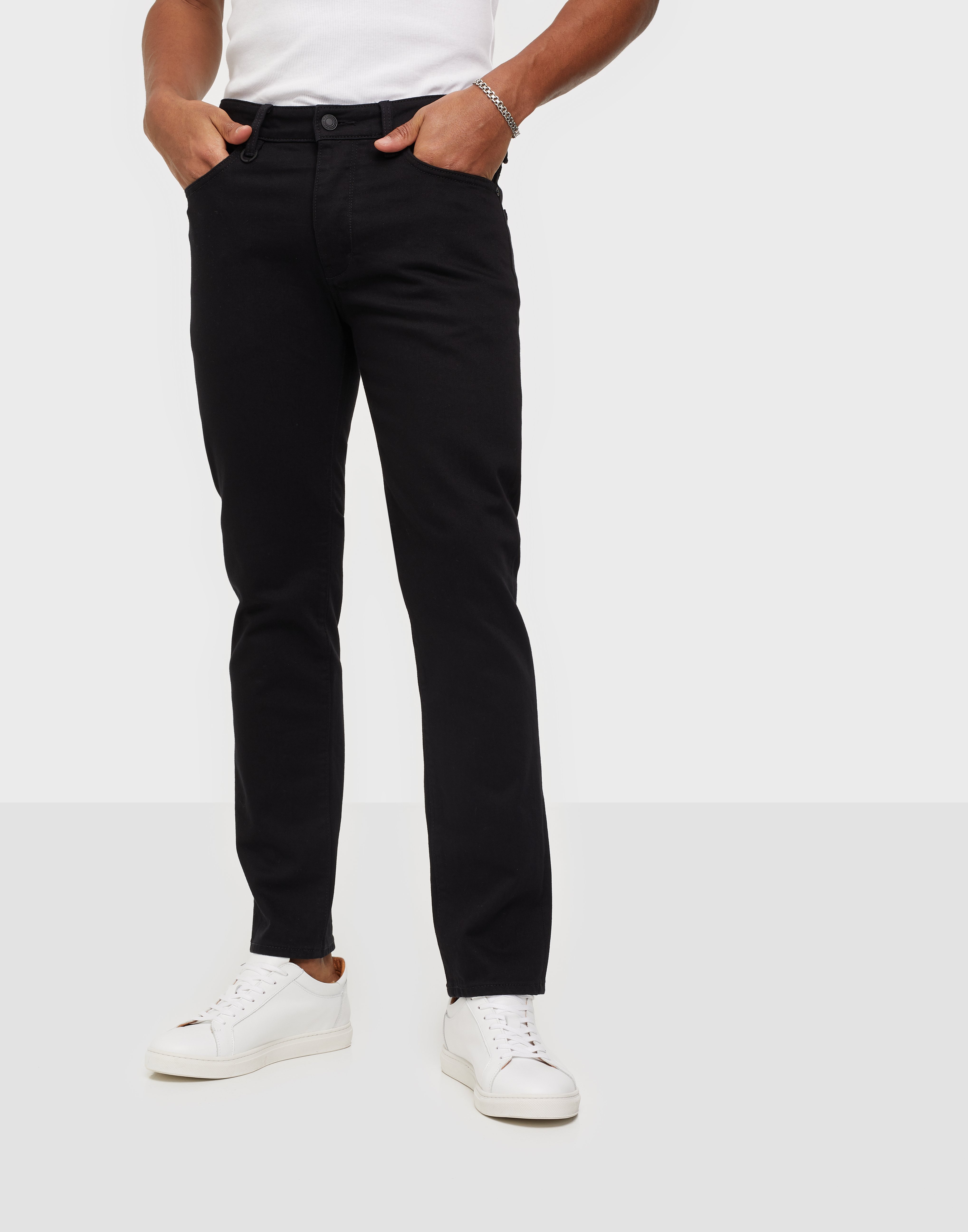 Neuw Lou Slim Forever Black Slim fit jeans Sort