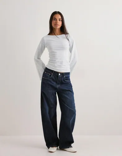 Nelly Stripe Wide Sleeve Top långärmade t-shirt dam – bild 2