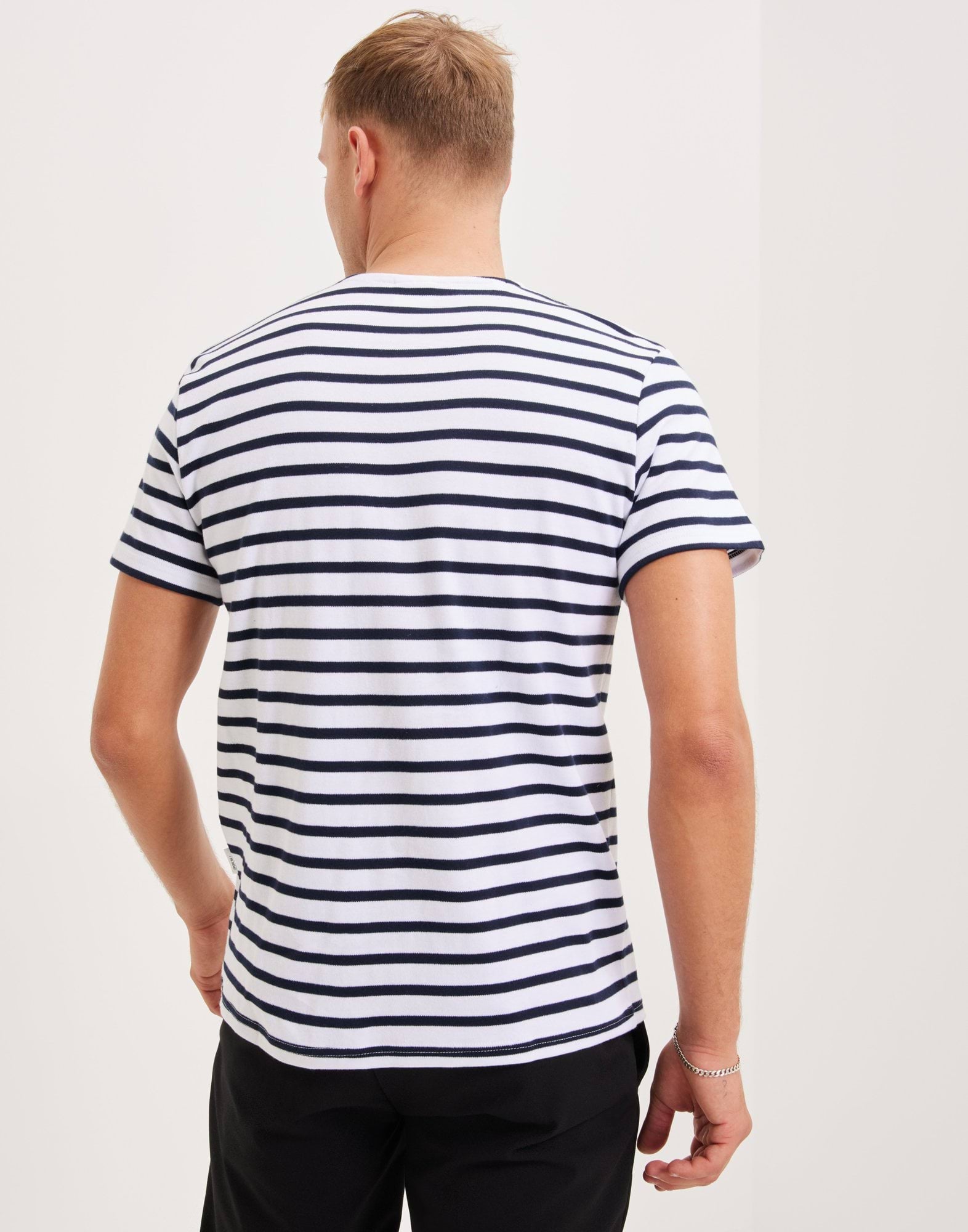 SLHBRIAC STRIPE SS O-NECK TEE NOOS