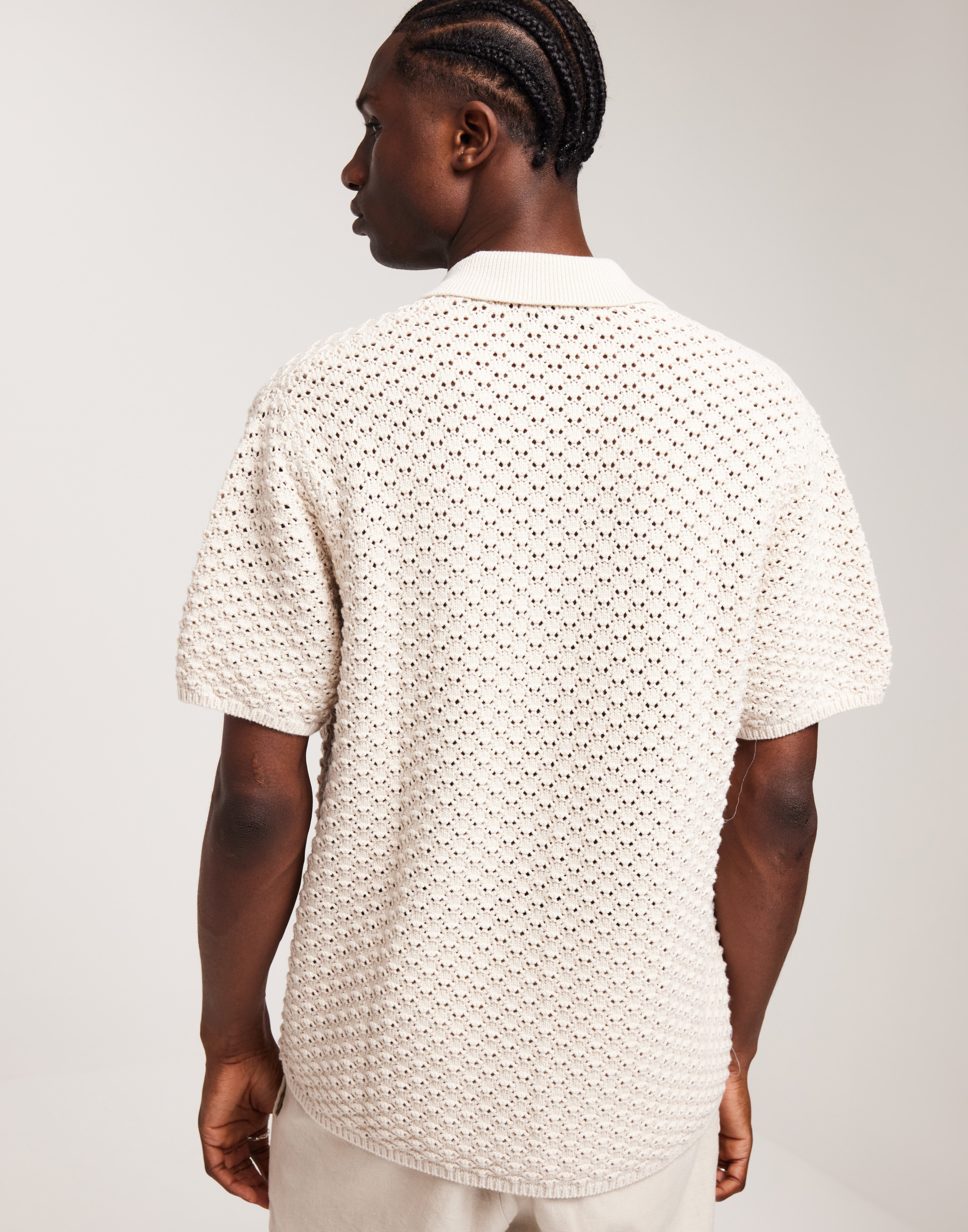 Buy Les Deux Gideon Knit Shirt - Ivory | NLYMAN