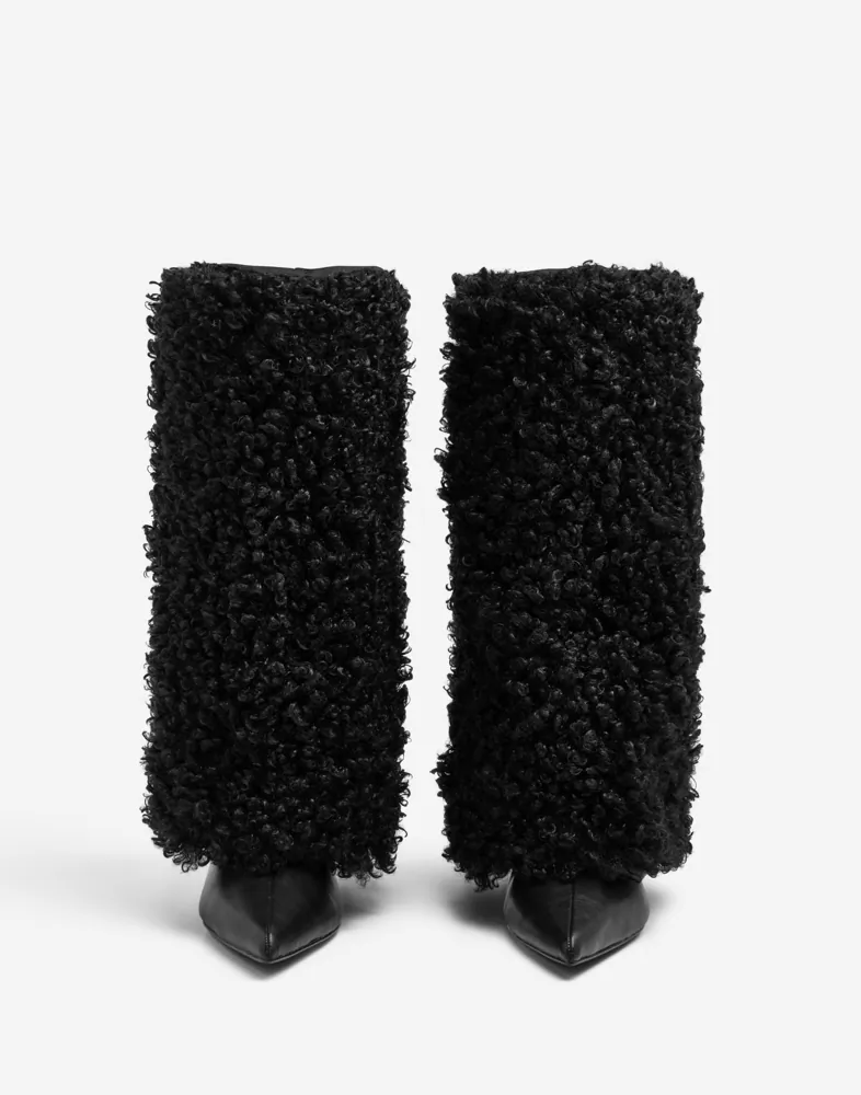 Nelly Wide Shafted Thigh High Boot kängor & boots dam – bild 2