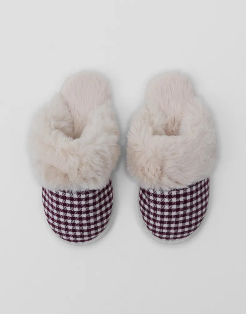 Hunkemöller Reya Gingham Check Mule tofflor & clogs dam – bild 2