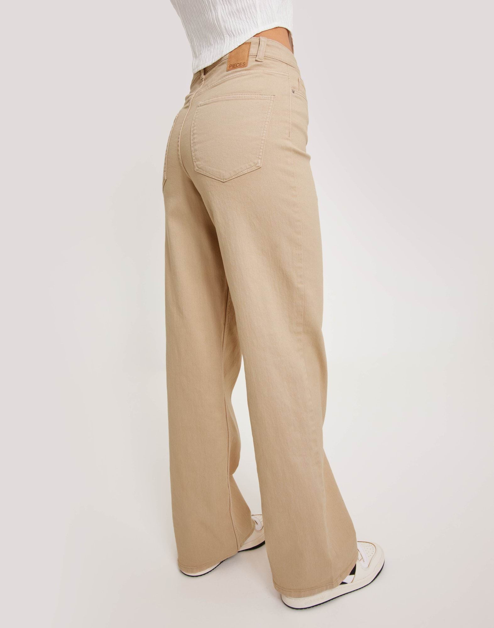 PCPEGGY HW WIDE PANT COLOUR NOOS BC