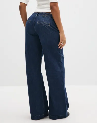 Nelly Loose Denim Suit Pants baggy jeans dam – bild 3