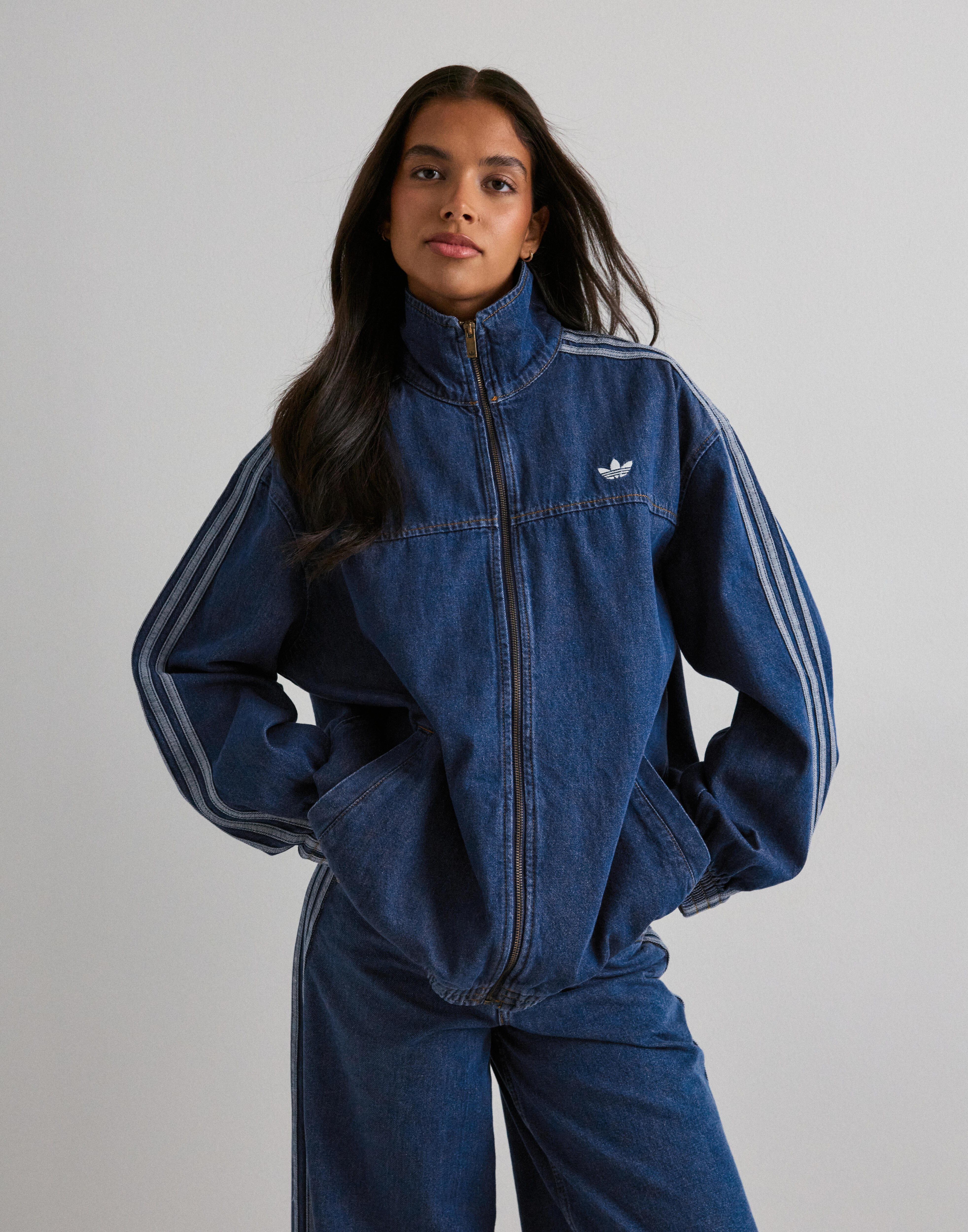 Buy Adidas Originals Firebird Tt D - Denim | Nelly.com
