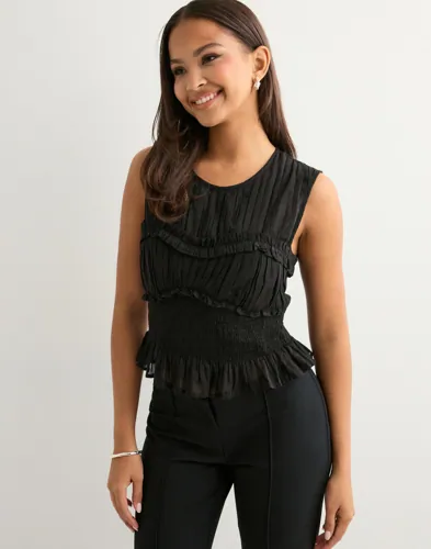 Neo Noir - Sort - Tiril S Voile Top